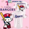 Texas Rangers Hello Kitty Celebrating 50th Anniversary Baseball Jersey