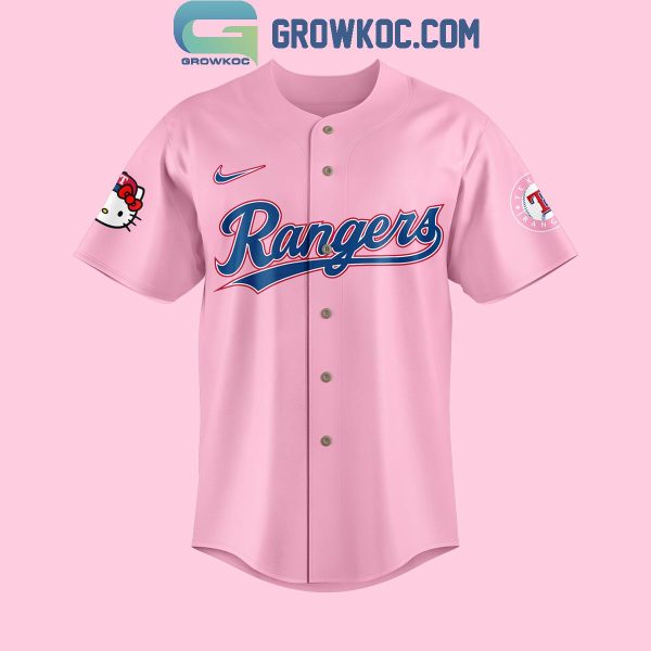 Texas Rangers Hello Kitty Celebrating 50th Anniversary Baseball Jersey