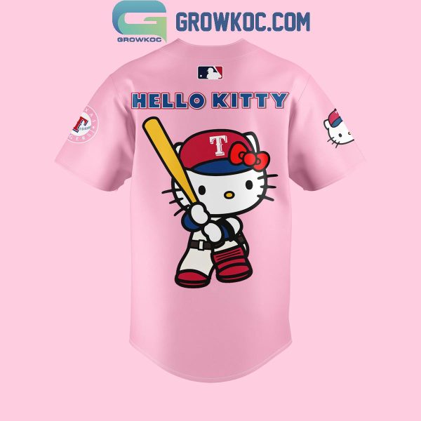 Texas Rangers Hello Kitty Celebrating 50th Anniversary Baseball Jersey