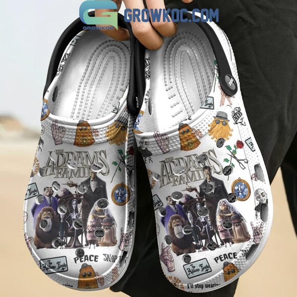 The Adam Family Peace Snap TV Personalized Crocs Clogs