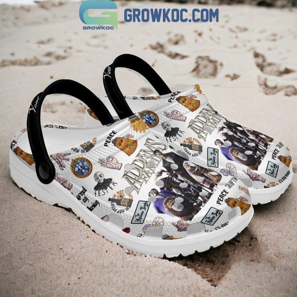 The Adam Family Peace Snap TV Personalized Crocs Clogs