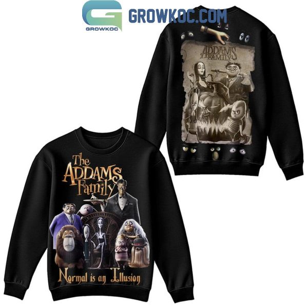 The Addams Family Tim Burtons Normal Is An Illusion Hoodie T-Shirt