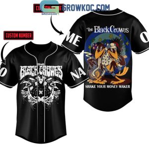 The Black Crowes Shake Your Money Maker Personalized Baseball Jersey Black