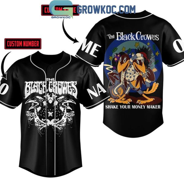 The Black Crowes Shake Your Money Maker Personalized Baseball Jersey Black