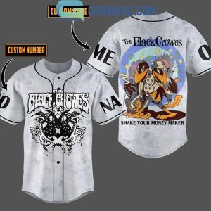 The Black Crowes Shake Your Money Maker Personalized Baseball Jersey Grey