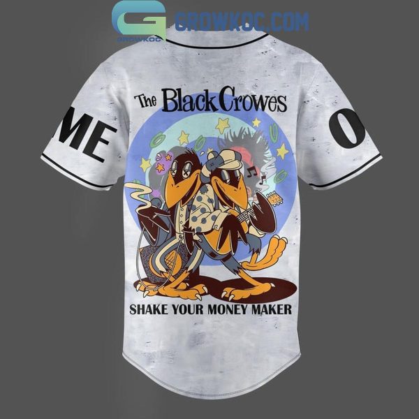 The Black Crowes Shake Your Money Maker Personalized Baseball Jersey Grey