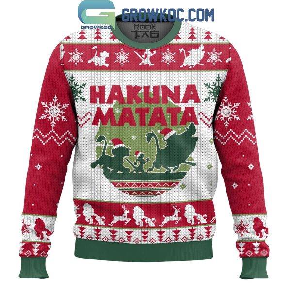 The Lion King Hakuna Matata Freedom Christmas Ugly Sweater