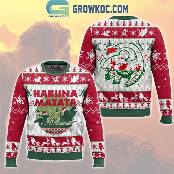 The Lion King Hakuna Matata Freedom Christmas Ugly Sweater