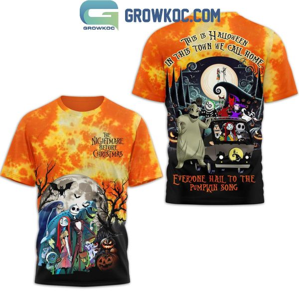 The Nightmare Before Christmas This Is Halloween In This Town Hoodie T-Shirt