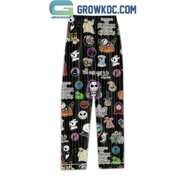 The Nightmare Before Christmas Welcome To Our Nightmares Polyester Pajamas Set