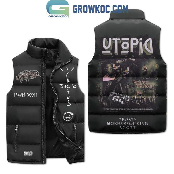 Travis Scott Utopia Jack Cactus Sleeveless Puffer Jacket