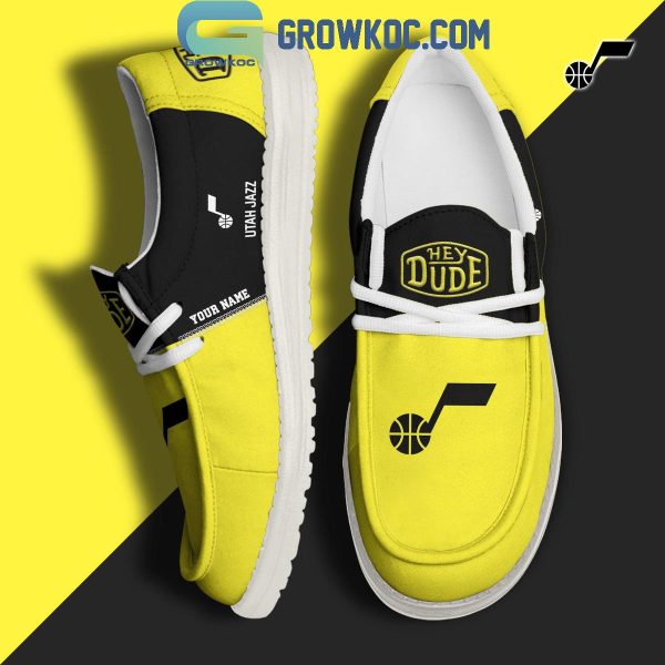 Utah Jazz 2024 Personalized Hey Dude Shoes