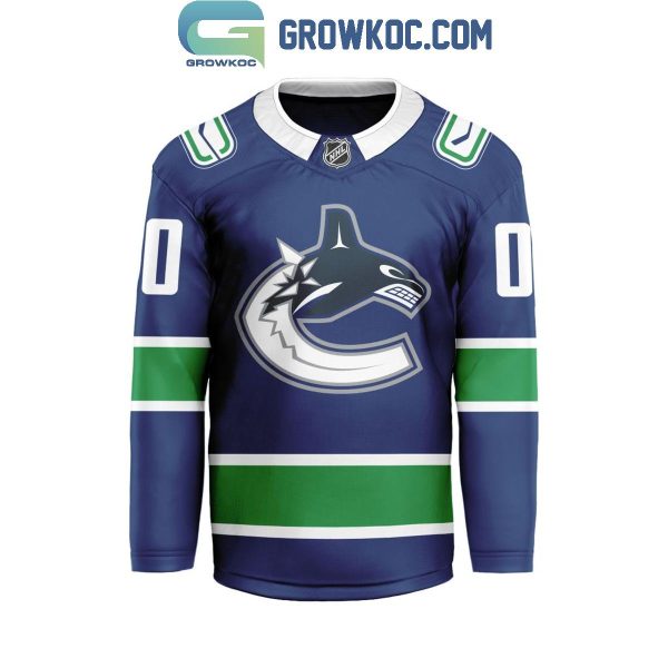 Vancouver Canucks Be The Fighter 2024 Home Personalized Hockey Jersey