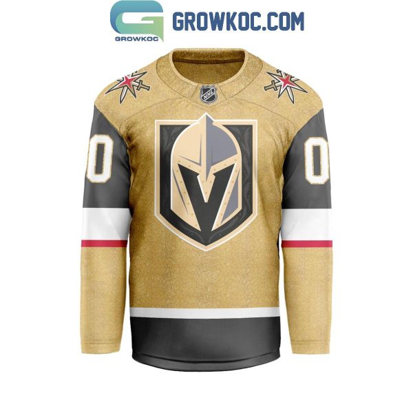 Vegas Golden Knights Be The Fighter 2024 Home Personalized Hockey Jersey