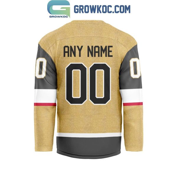 Vegas Golden Knights Be The Fighter 2024 Home Personalized Hockey Jersey