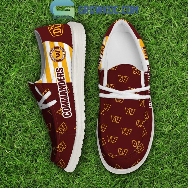 Washington Commanders 2024 Version Personalized Hey Dude Shoes