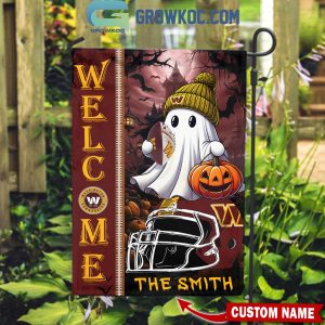 Washington Commanders Welcome Halloween 2024 Personalized House Garden Flag