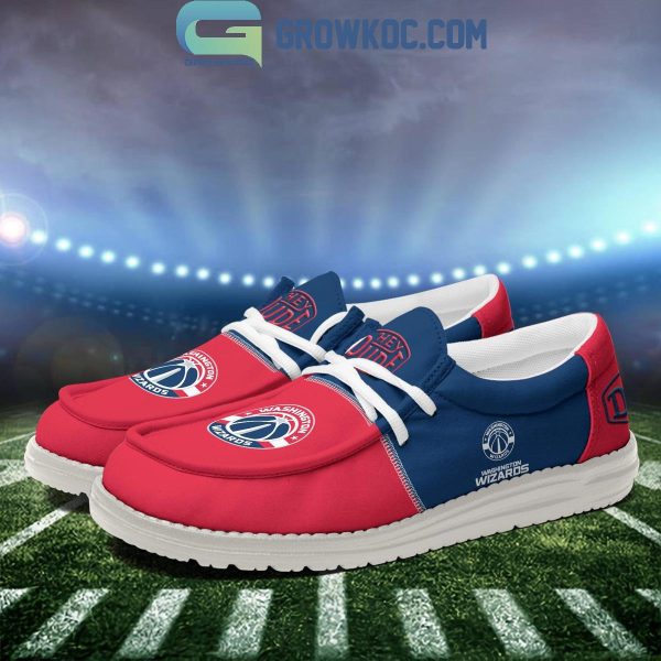 Washington Wizards 2024 Personalized Hey Dude Shoes