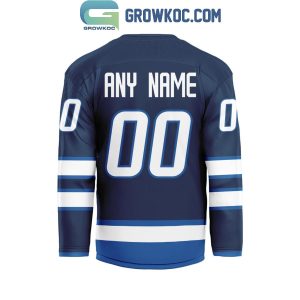 Winnipeg Jets Be The Fighter 2024 Home Personalized Hockey Jersey