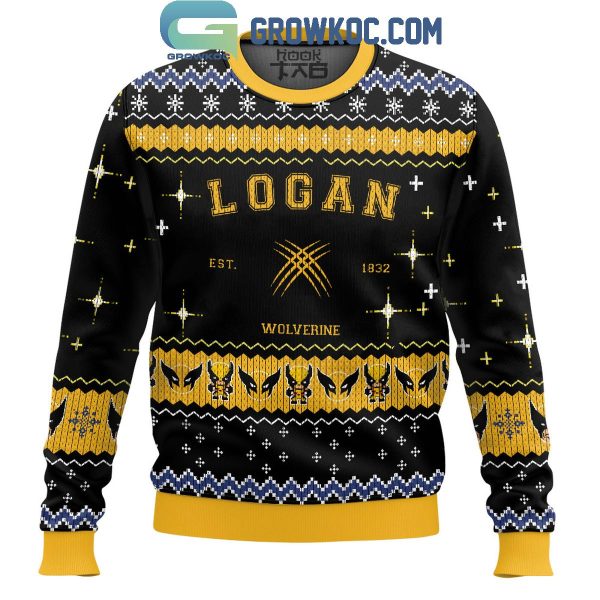 X-Men Wolverine Logan Est. 1832 Christmas Ugly Sweater