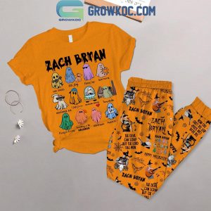 Zach Bryan Happy Halloween The Devil Fleece Pajamas Set