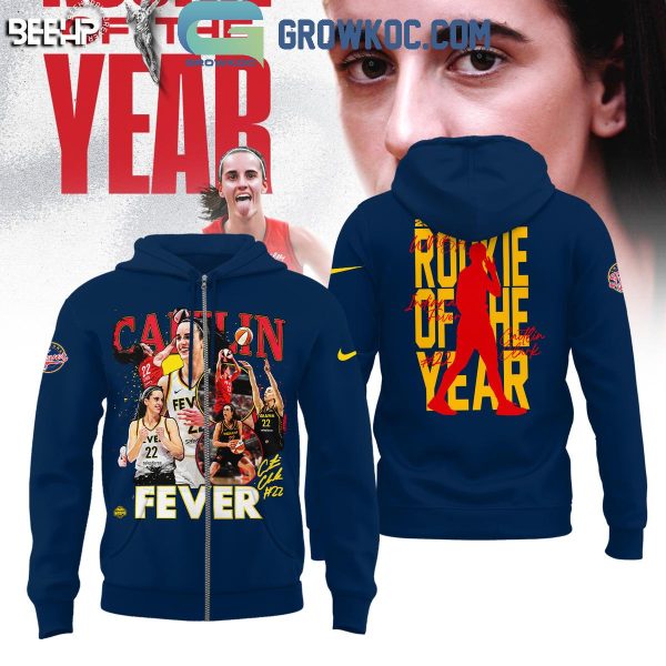 2024 Indiana Fever Caitlin Clark 2024 WNBA Rookie Of The Year Hoodie T-Shirt