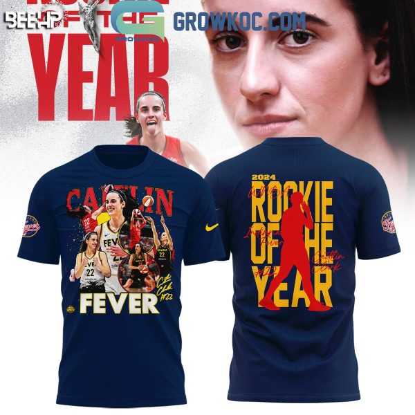 2024 Indiana Fever Caitlin Clark 2024 WNBA Rookie Of The Year Hoodie T-Shirt