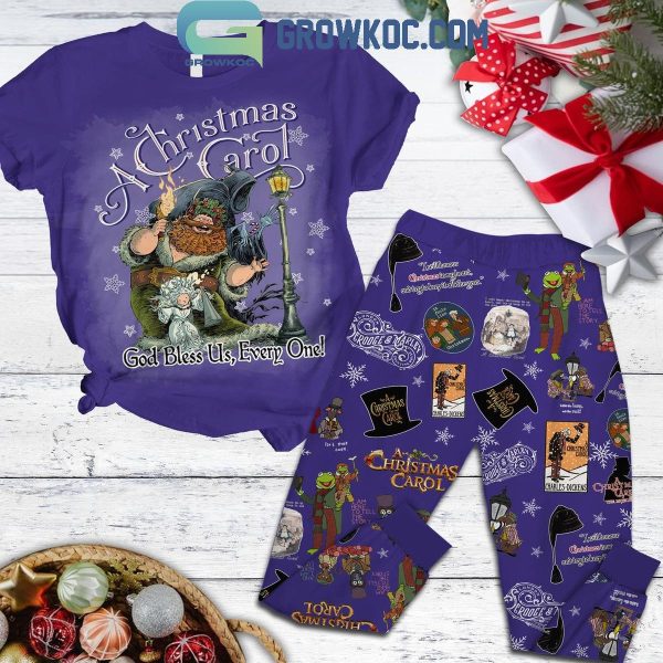 A Christmas Carol God Bless Us Every One Fleece Pajamas Set