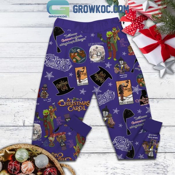 A Christmas Carol God Bless Us Every One Fleece Pajamas Set