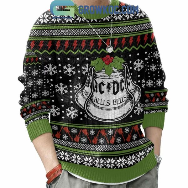 ACDC Hells Bells The Christmas 2024 Ugly Sweater