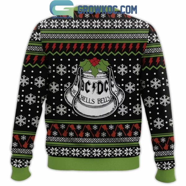 ACDC Hells Bells The Christmas 2024 Ugly Sweater