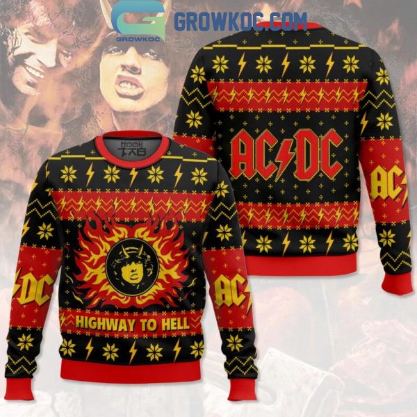 ACDC Highway To Hell The Christmas 2024 Ugly Sweater