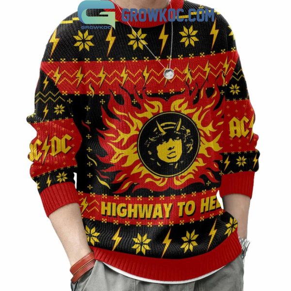 ACDC Highway To Hell The Christmas 2024 Ugly Sweater