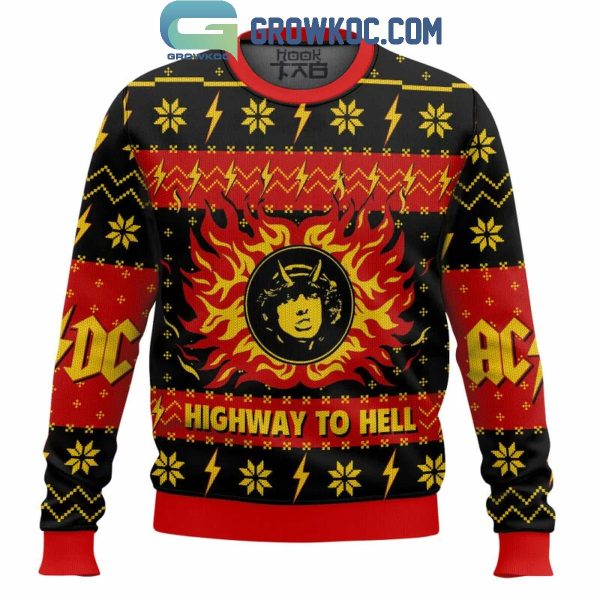 ACDC Highway To Hell The Christmas 2024 Ugly Sweater