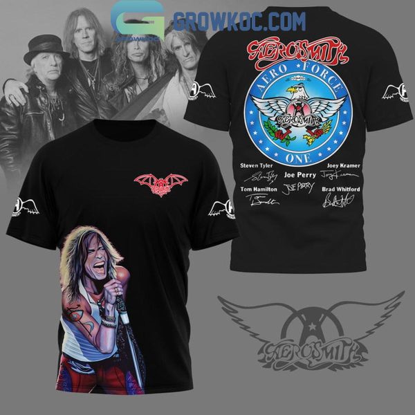 Aerosmith Aero Force One 2024 Best Band Hoodie T-Shirt