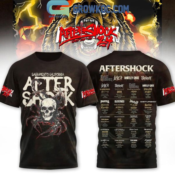 After Shock Sacramento California Concert Rock Time Hoodie T-Shirt