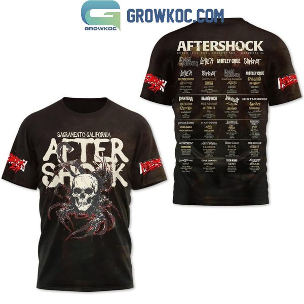 After Shock Sacramento California Concert Rock Time Hoodie T-Shirt