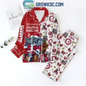 Alabama Crimson Tide 2024 Best Christmas Polyester Pajamas Set