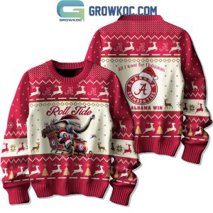 Alabama Crimson Tide All I Want For Christmas Is Alabama Win Ugly Sweater