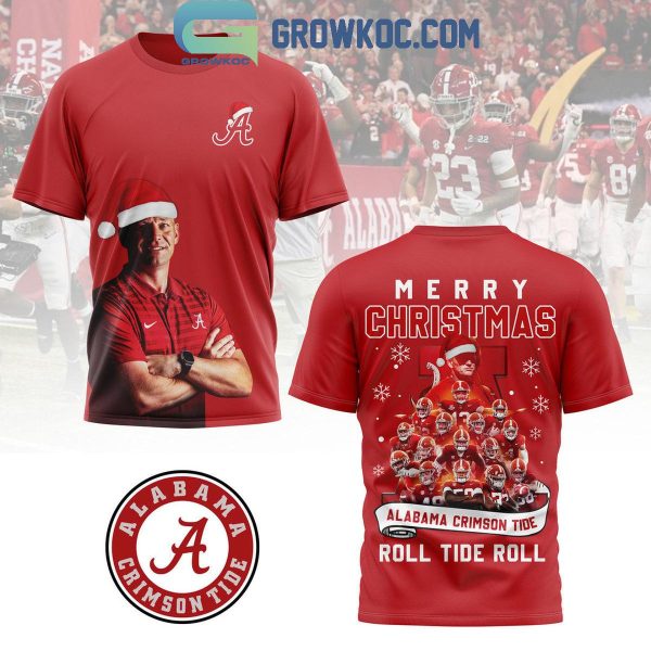 Alabama Crimson Tide Roll Tide Roll 2024 Merry Christmas Hoodie T-Shirt