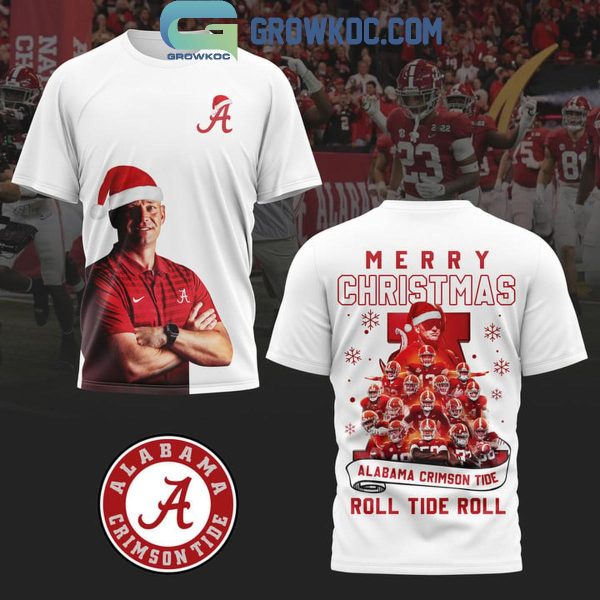 Alabama Crimson Tide Roll Tide Roll 2024 Merry Christmas Hoodie T-Shirt