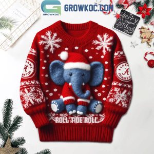 Alabama Crimson Tide Roll Tide Roll Christmas Ugly Sweater