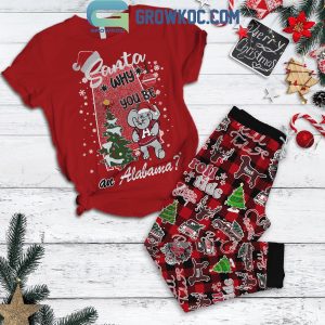 Alabama Crimson Tide Santa Why You’re An Alabama Christmas Fleece Pajamas Set