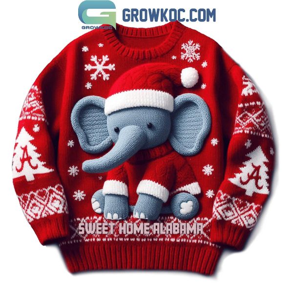 Alabama Crimson Tide Sweet Home Alabama Christmas Ugly Sweater