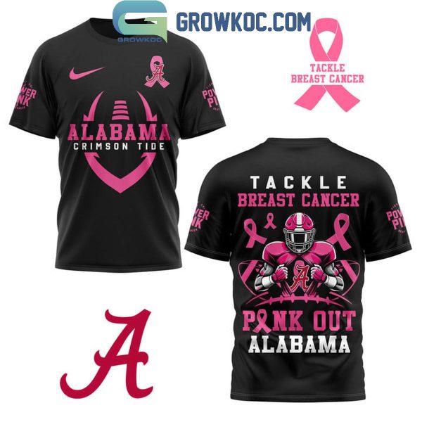 Alabama Crimson Tide Tackle Breast Cancer Pink Out Alabama Hoodie T-Shirt