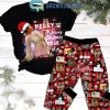 Aretha Franklin Merry Christmas To All Of You Fleece Pajamas Set