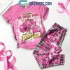 Halloween Horror Halloween In October We Wear Pink Fight Cancer Fleece Pajamas Set