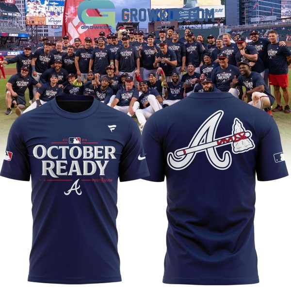 Atlanta Braves 2024 MLB Postseason Locker Room Hoodie T-Shirt