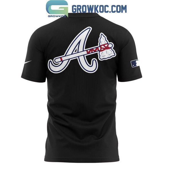 Atlanta Braves October Ready 2024 MLB Postseason Hoodie T-Shirt Black Design