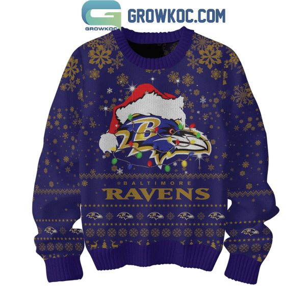 Baltimore Ravens They Hate Us Because The Ain’t Us Ravens 2024 Christmas Ugly Sweater